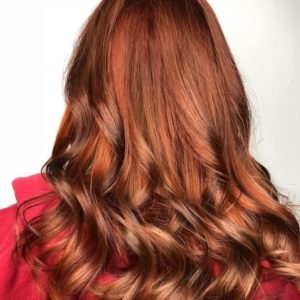 Colore capelli autunno aranciato vibrante